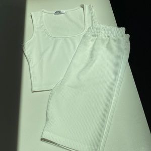 JUST ARRIVED!!!! PERFECT MATCHING SET BIKER SHORT AND TOP. SUPER CUTE FABRIC!!!